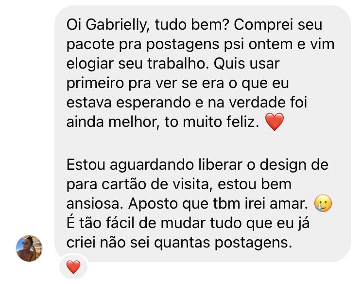 Depoimento — pacote psi, foi ainda melhor